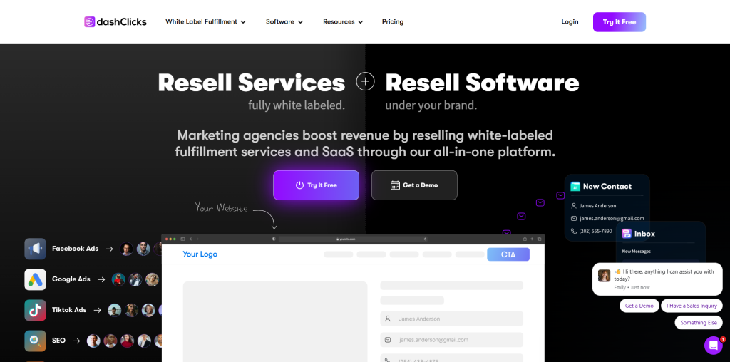 White Label Marketing resell services and software for agencies