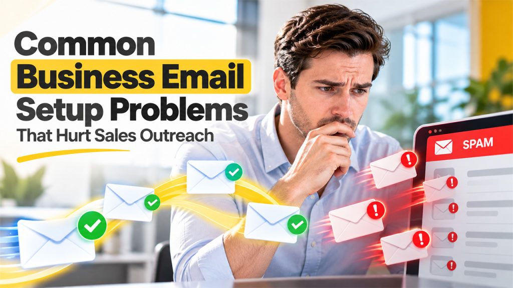 Common Business Email Setup Problems That Hurt Sales Outreach