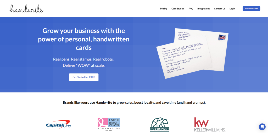 Handwrite - flat rate, low volume