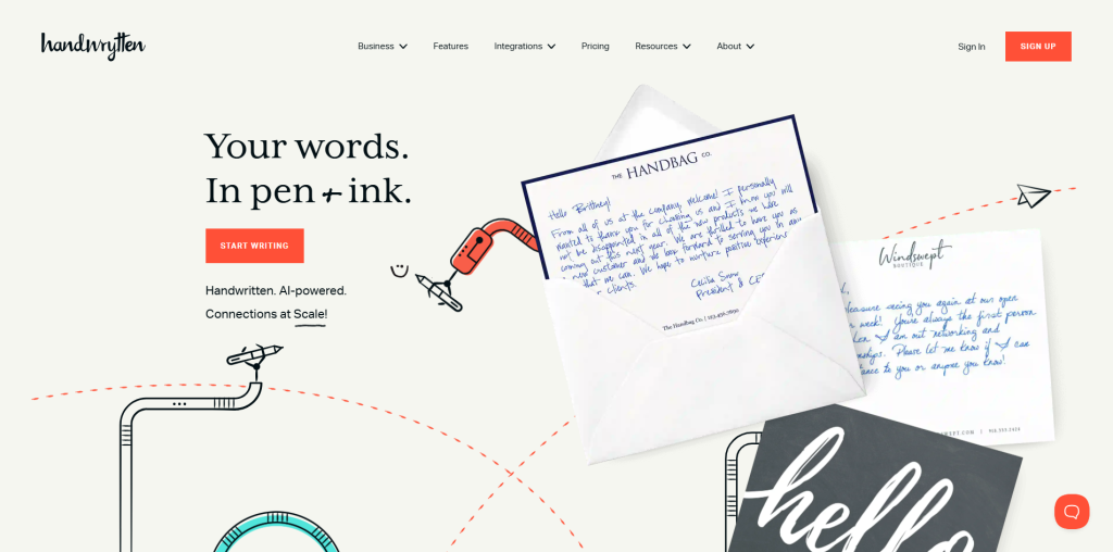 Handwrytten - the strongest option for business