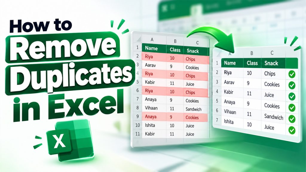 How to Remove Duplicates in Excel