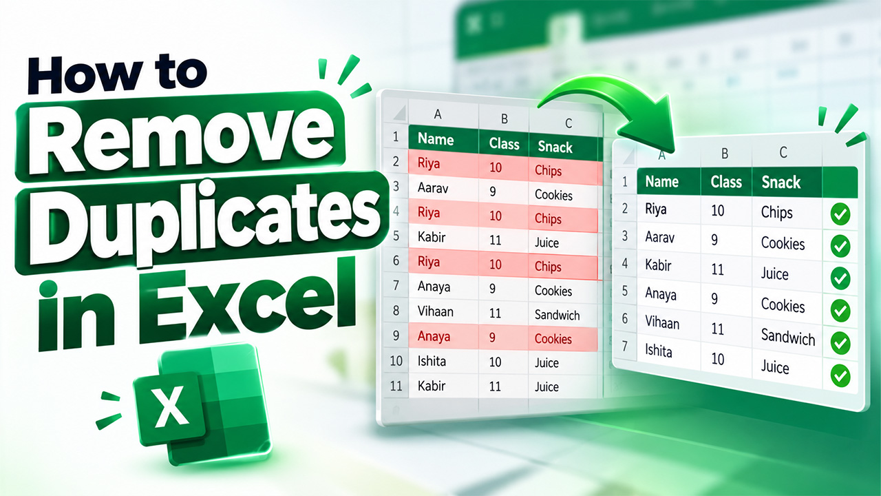 How to Remove Duplicates in Excel