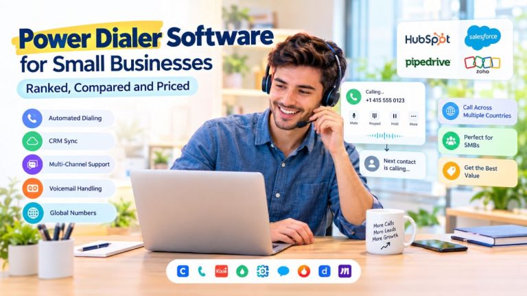 Best power dialer software for small businesses featuring automated calling, CRM integration, and sales productivity tools.